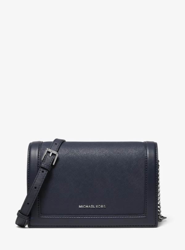 Damske Crossbody Kabelka Michael Kors Jet Set Large Saffiano Leather Námornícka Modrá - Kabelky Michael Kors Levně | VFQRP-2068